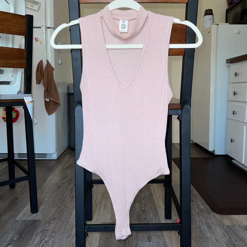 Me To We V-Neck Choker Bodysuit